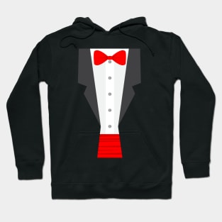 red tux tuxedo Hoodie